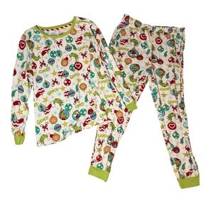 Dr Seuss The Grinch Christmas Pajamas Sleep Set Women XL 16 18 Long Sleeve Pants